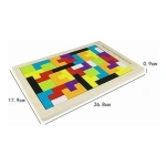 Tetris 40 Piezas Madera Montesori Rompecabezas Encastre - Imagen 5