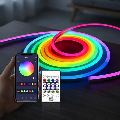 Tira de luces usb led luz neon 5 metros con control rgb-ic - Image 2