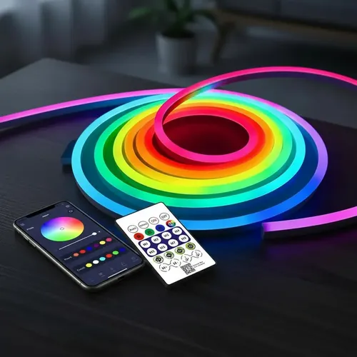Tira de luces usb led luz neon 5 metros con control rgb-ic - Image 10