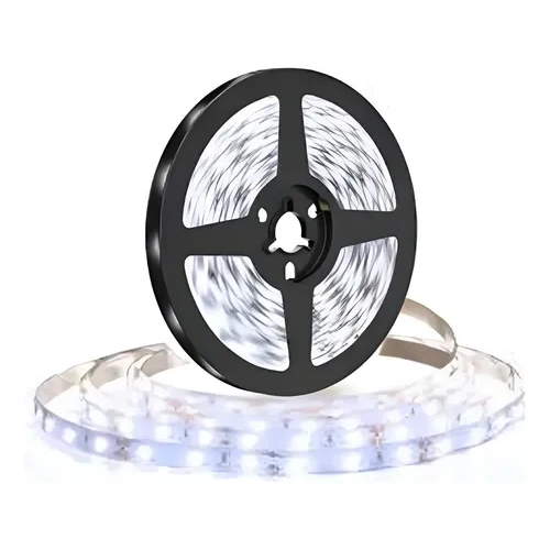 Tira led blanco frío de 5 mts alta potencia con fuente - 5050
