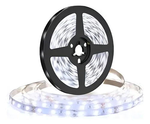 Tira led blanco frío de 5 mts alta potencia con fuente - 5050 - Image 1