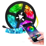 Tira led 5050 RGB audiorrítmica de 3 mts con bluetooth y control remoto
