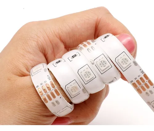Tira led 5050 RGB audiorrítmica de 3 mts con bluetooth y control remoto - Image 5