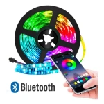 Tira led 5050 RGB audiorrítmica de 3 mts con bluetooth y control remoto - Image 4