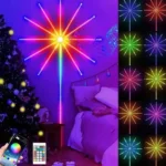Tira luces LED fuego artificial RGB a control remoto 5102