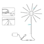 Tira luces LED fuego artificial RGB a control remoto 5102 - Imagen 9