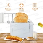 Tostadora De Pan Electrica 750w Automatica 220v 2 Ranuras - Image 5