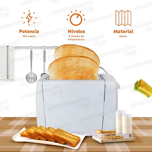 Tostadora De Pan Electrica 750w Automatica 220v 2 Ranuras - Image 5