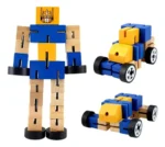 Transformer Robot De Madera Articulado Motricidad Con Ruedas - Image 16