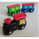Tren Juguete Didáctico Imantado Madera Niños Locomotora - Image 2