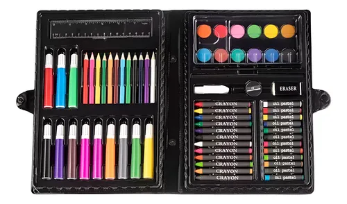 Valija escolar 68 piezas lápices acuarelas y crayones - Image 17