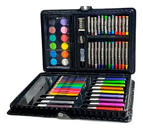 Valija escolar 68 piezas lápices acuarelas y crayones - Image 18