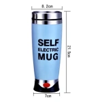 Vaso Batidor Shaker Auto Mezclador De Cafe 450 Ml Mt08993 - Imagen 13