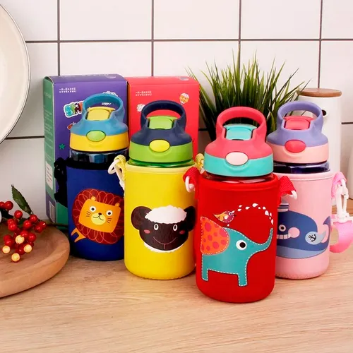 Vaso Botella Infantil Con Funda 480 Ml + Correa Mt09008 - Image 4
