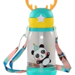 Botella infantil con cuernos de reno 600 Ml con correa Mt09017