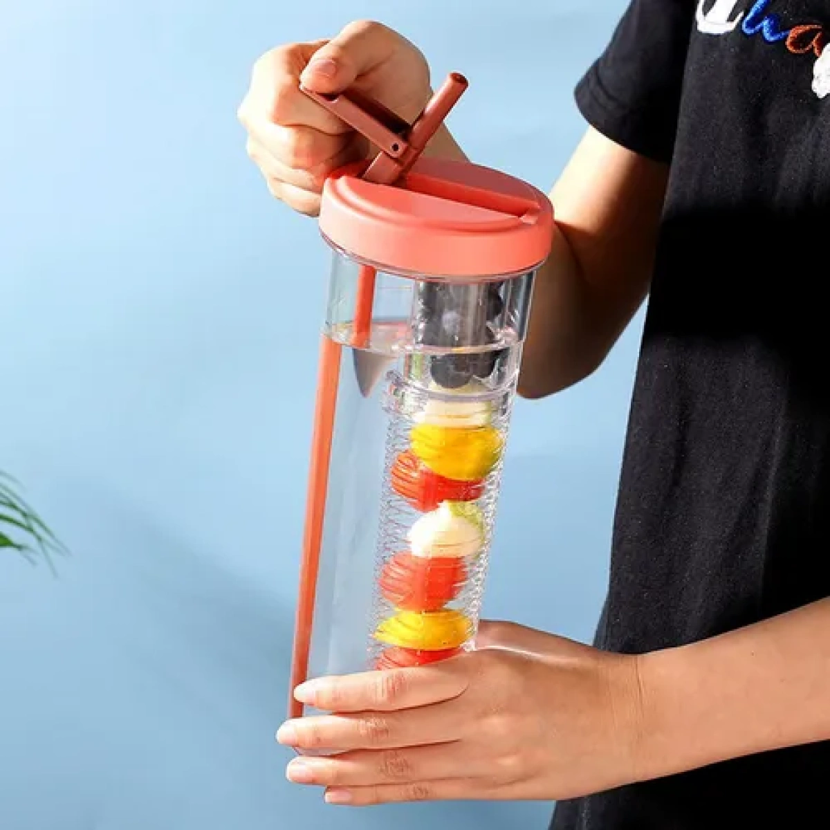 Vaso Con Sorbete Y Filtro 800 Ml Gran Capacidad Mt09018 - Oportunidades Vip