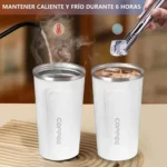 Vaso Térmico 510 Ml Acero Inoxidable Portátil Viajero Vs10 Verde Coffee - Image 11