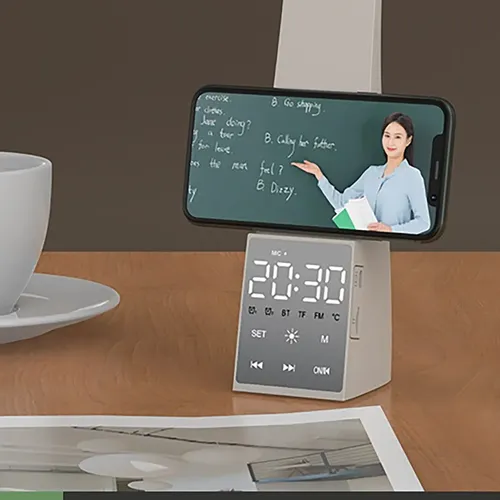 Despertador velador plegable con parlante bluetooth - Imagen 12