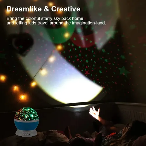 Velador proyector de estrellas giratorio - Image 22