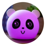Velador led multicolor táctil recargable infantil – Modelo panda - Imagen 5