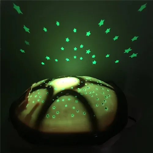 Velador Tortuga Proyector De Estrellas Usb A Pilas Musica - Image 8
