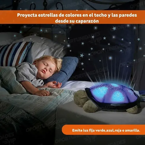 Velador Tortuga Proyector De Estrellas Usb A Pilas Musica - Image 14