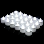 Velas led a pila blanco frías – 24 unidades