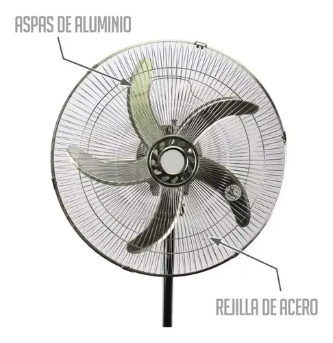 Ventilador de pie 3 en 1 de 5 aspas 18 pulgadas - Image 2