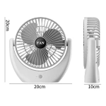 Ventilador de mesa o escritorio usb portátil silencioso F05 - Image 24