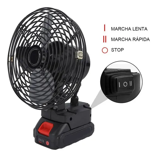 Ventilador portátil recargable inalámbrico batería Av5642 - Image 3