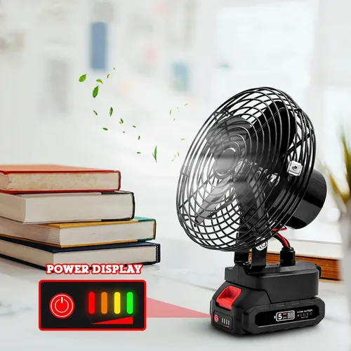 Ventilador portátil recargable inalámbrico batería Av5642 - Image 2