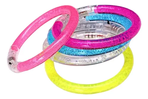 108 Pulsera Led Aro Luminoso Redonda Con Luz Fiesta Cotillon - Imagen 1