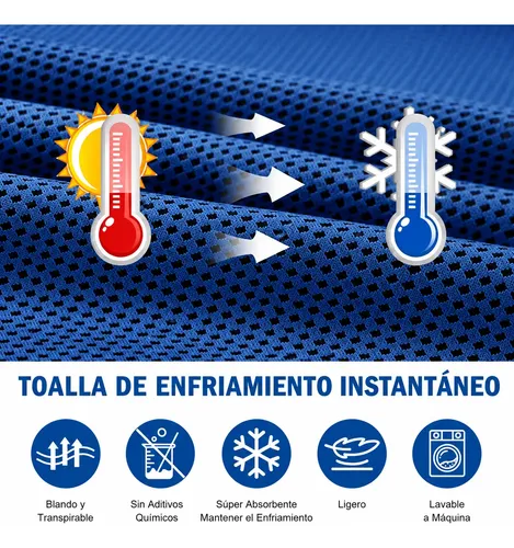 2 toallas deportivas de secado rápido para deportes y gimnasio 30x100cm 25500 - Imagen 7