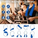 2 toallas deportivas de secado rápido para deportes y gimnasio 30x100cm 25500 - Imagen 5