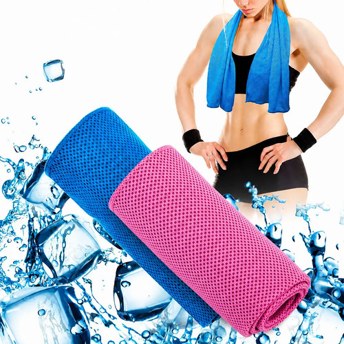 2 toallas deportivas de secado rápido para deportes y gimnasio 30x100cm 25500
