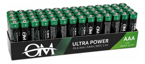 60 pilas AAA 1.5v Zinc R03 - Imagen 1