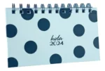 Agenda 17x9 Lunares 128 Paginas Espiral Colegio Ag24d001