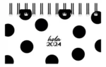 Agenda 17x9 Lunares 128 Paginas Espiral Colegio Ag24d001 - Imagen 2
