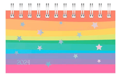 Agenda 17x9 Rainbow 128 Paginas Espiral Escuela Ag24d004 – imagen de uso