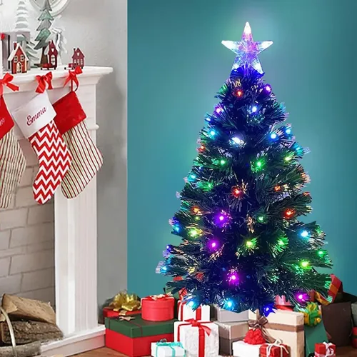 Árbol de navidad luminoso LED con estrella 90 cm - Image 1