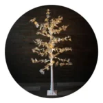 Árbol navideño blanco 300 luces LED 180 cm 13515 - Image 2