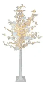 Árbol navideño blanco 300 luces LED 180 cm 13515 - Image 6