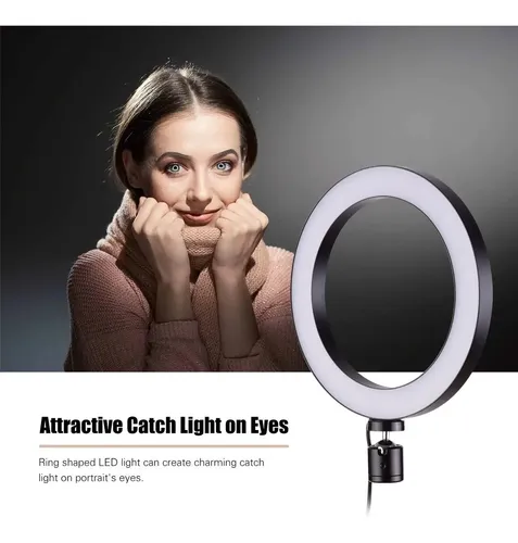 Aro Led De 8 Cm Doble Soporte Celular Y Soporte Microfono - Image 2