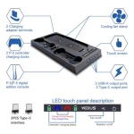 Base de carga consola y joystick PS5 con cooler Gp10 - Image 9