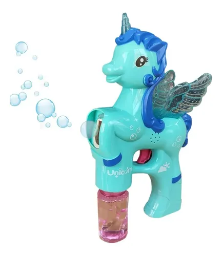 Burbujero Unicornio Tipo Pistola Burbuja Con Luz Y Sonido - Imagen 6