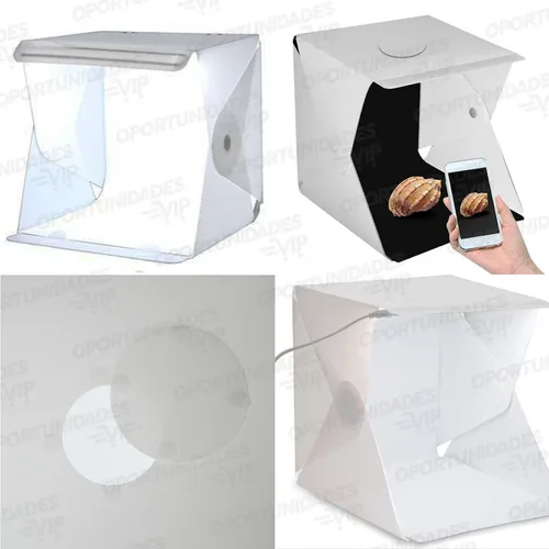 Estudio fotográfico plegable con luz led USB - 40 x 40 cm - Imagen 4