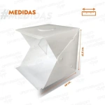 Estudio fotográfico plegable con luz led USB - 40 x 40 cm - Imagen 2