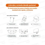 Estudio fotográfico plegable con luz led USB - 40 x 40 cm - Imagen 3