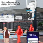 Cámara De Seguridad Doble Lente Hd Sensor Movimiento K3008 – vista posterior