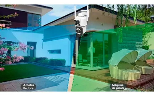 Cámara De Seguridad Doble Lente Hd Sensor Movimiento K3008 – colores disponibles